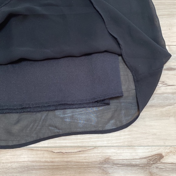 Soprano Girls S 7/8 Black Dress With White Flowers And Belt. Super cute. 2 layer - Picture 4 of 9